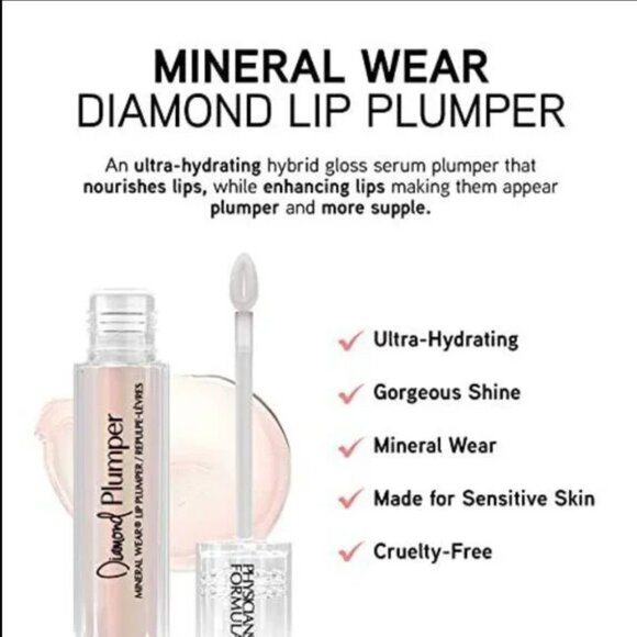 PHYSICIAN'S FORMULA Mineral Wear Diamond Lip Plumper in Light Pink Princess Cut - Picture 2 of 11